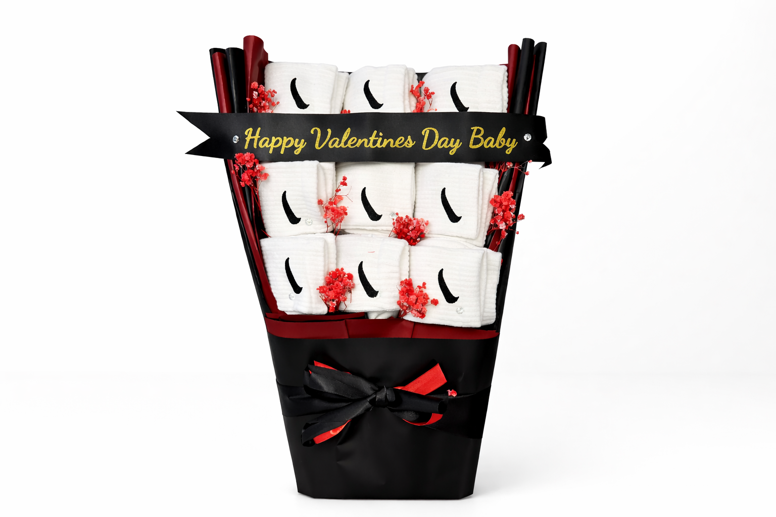 Men’s Gift Bouquet — Socks, Underwear, Perfume! Ideal for Valentines