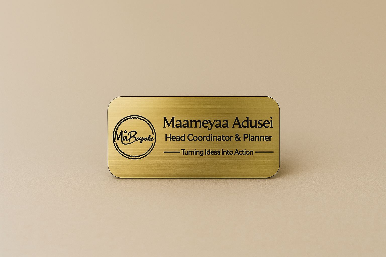 Custom Acrylic Engraved Name Badges - Various colours/ sizes available