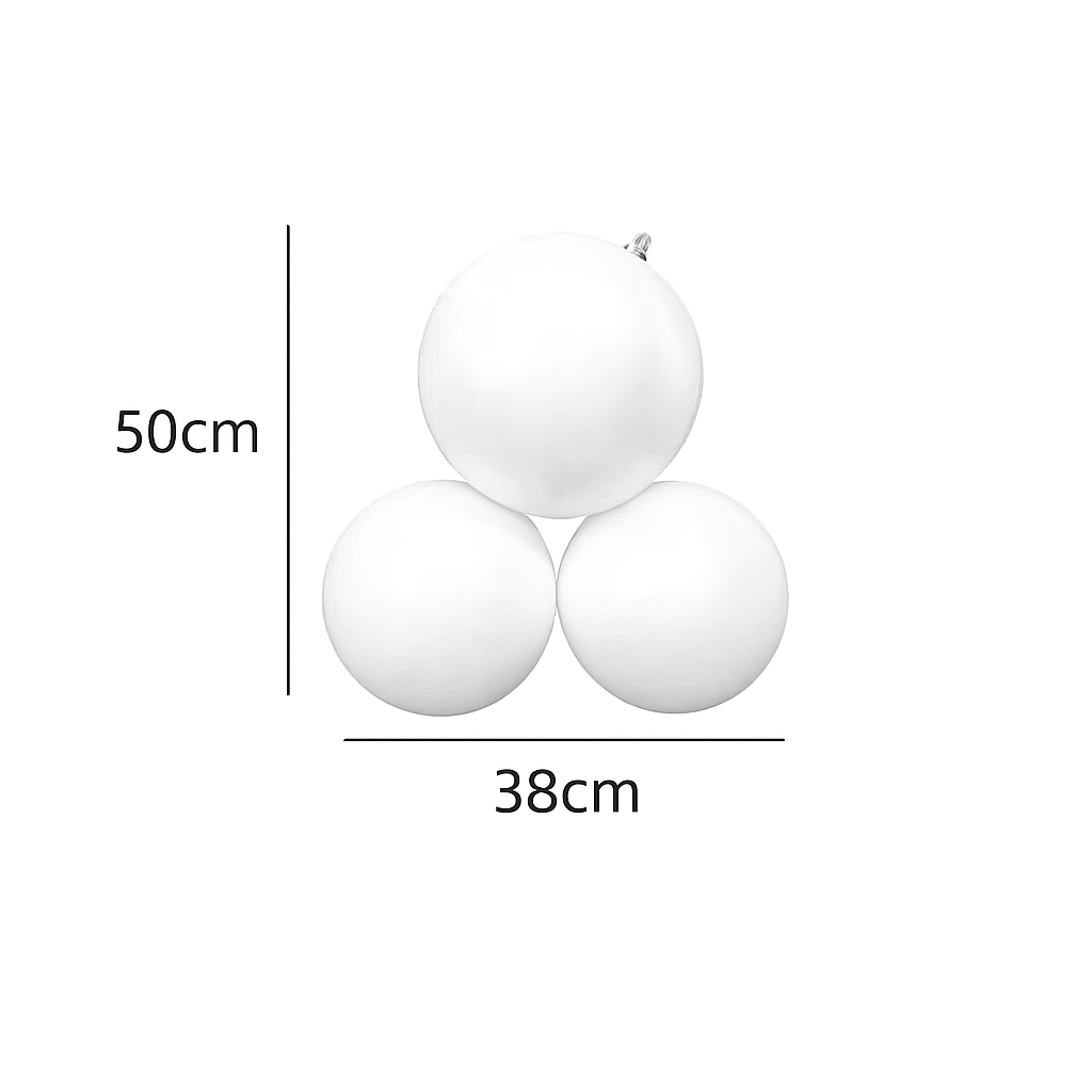 Limited Edition: Reusable Pearl White 3-Cluster Balloon Garland