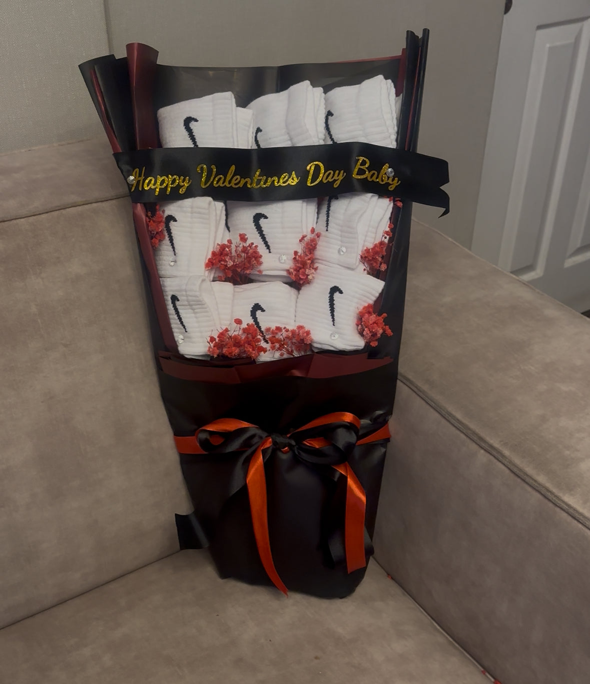 Men’s Gift Bouquet — Socks, Underwear, Perfume! Ideal for Valentines