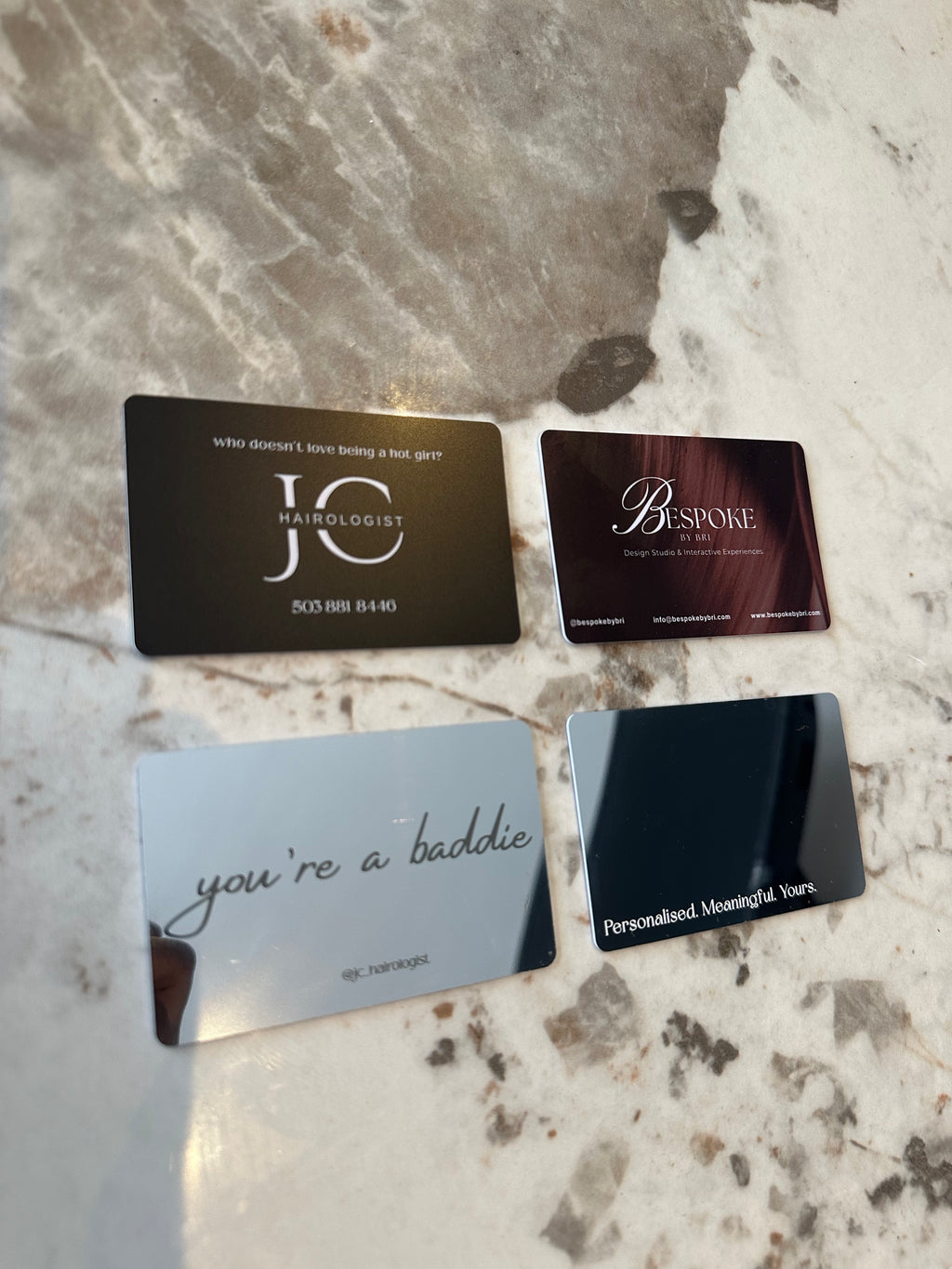 Launch Deal First 100 Customers! Mirror Business Cards