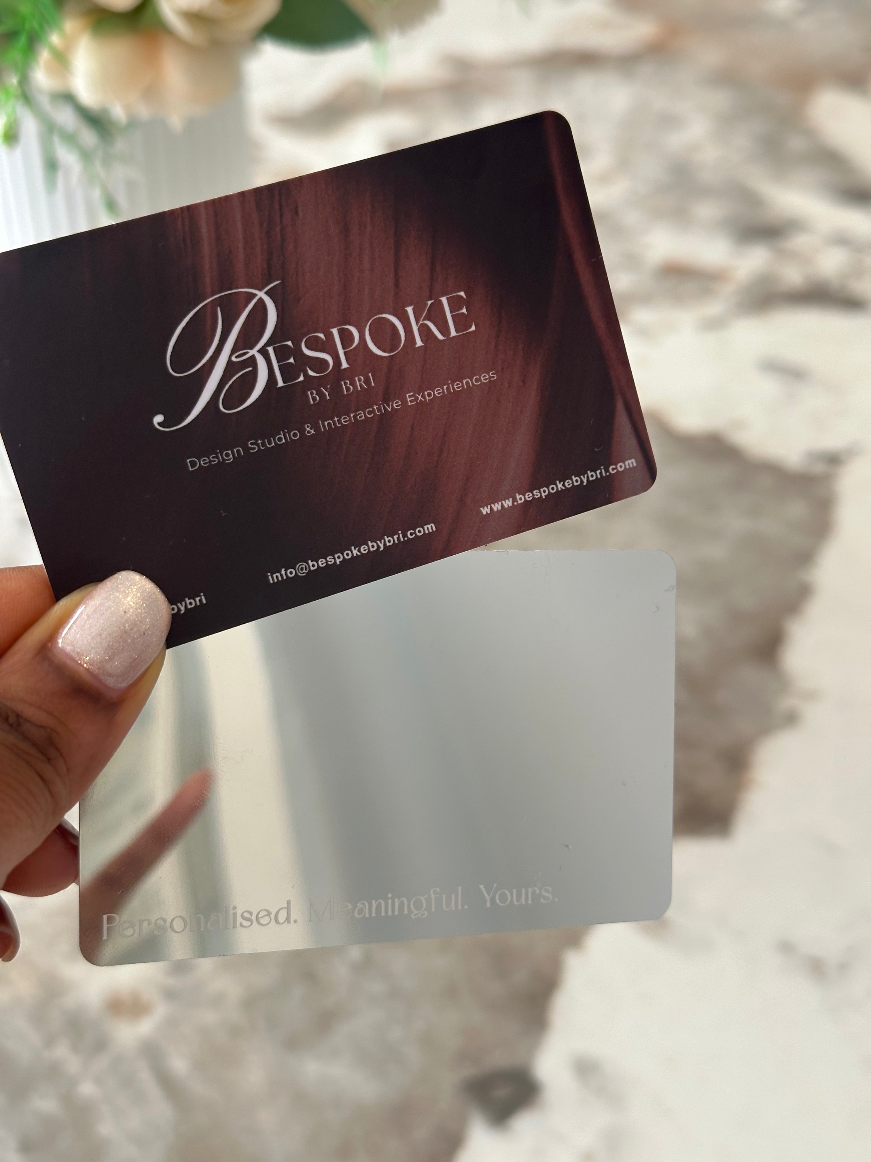 Launch Deal First 100 Customers! Mirror Business Cards
