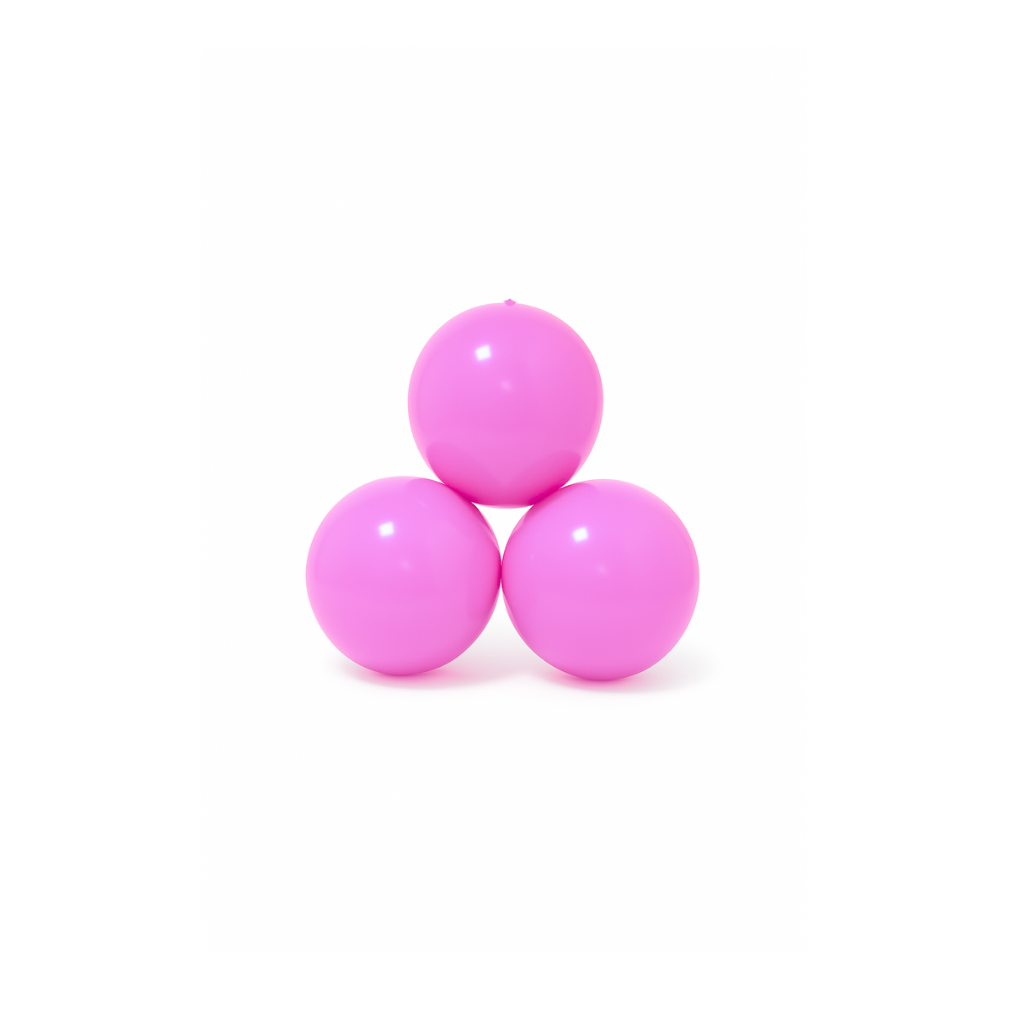 New! Reusable Hot Pink  3-Cluster Balloon Garland