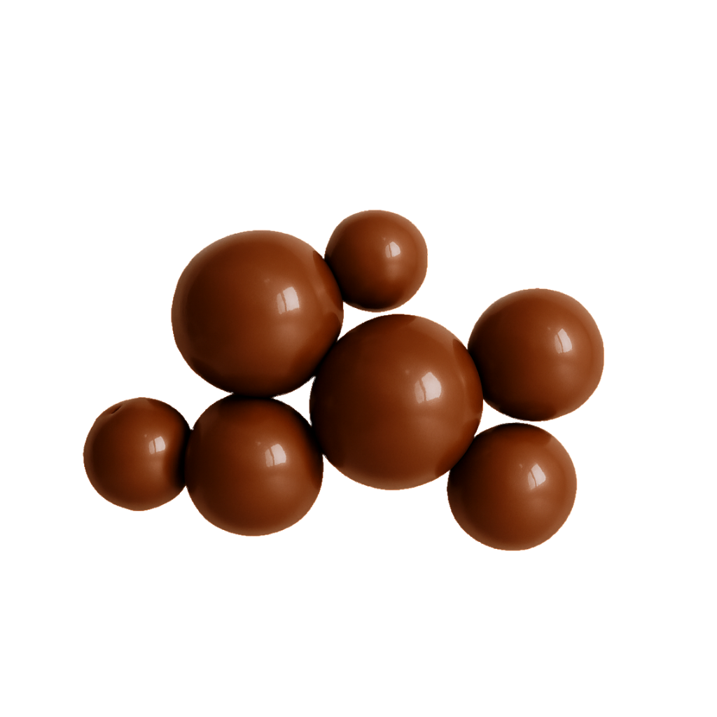 Reusable Brown (Mocha) 7-Cluster Balloon Garland