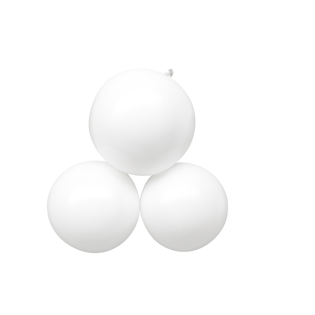 Limited Edition: Reusable Pearl White 3-Cluster Balloon Garland