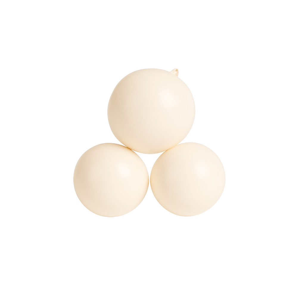 Reusable Cream 3-Cluster Balloon Garland