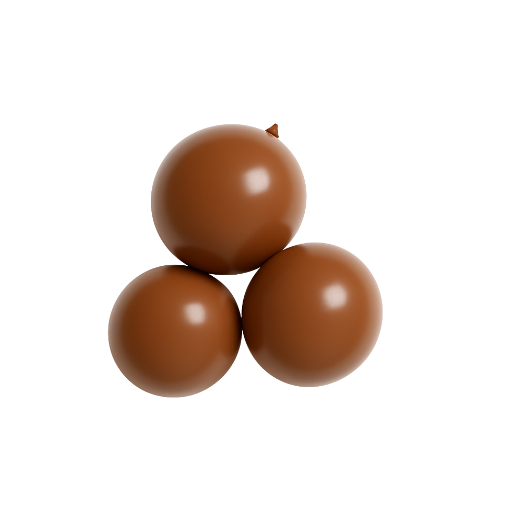 Reusable Brown 3-Cluster Balloon Garland