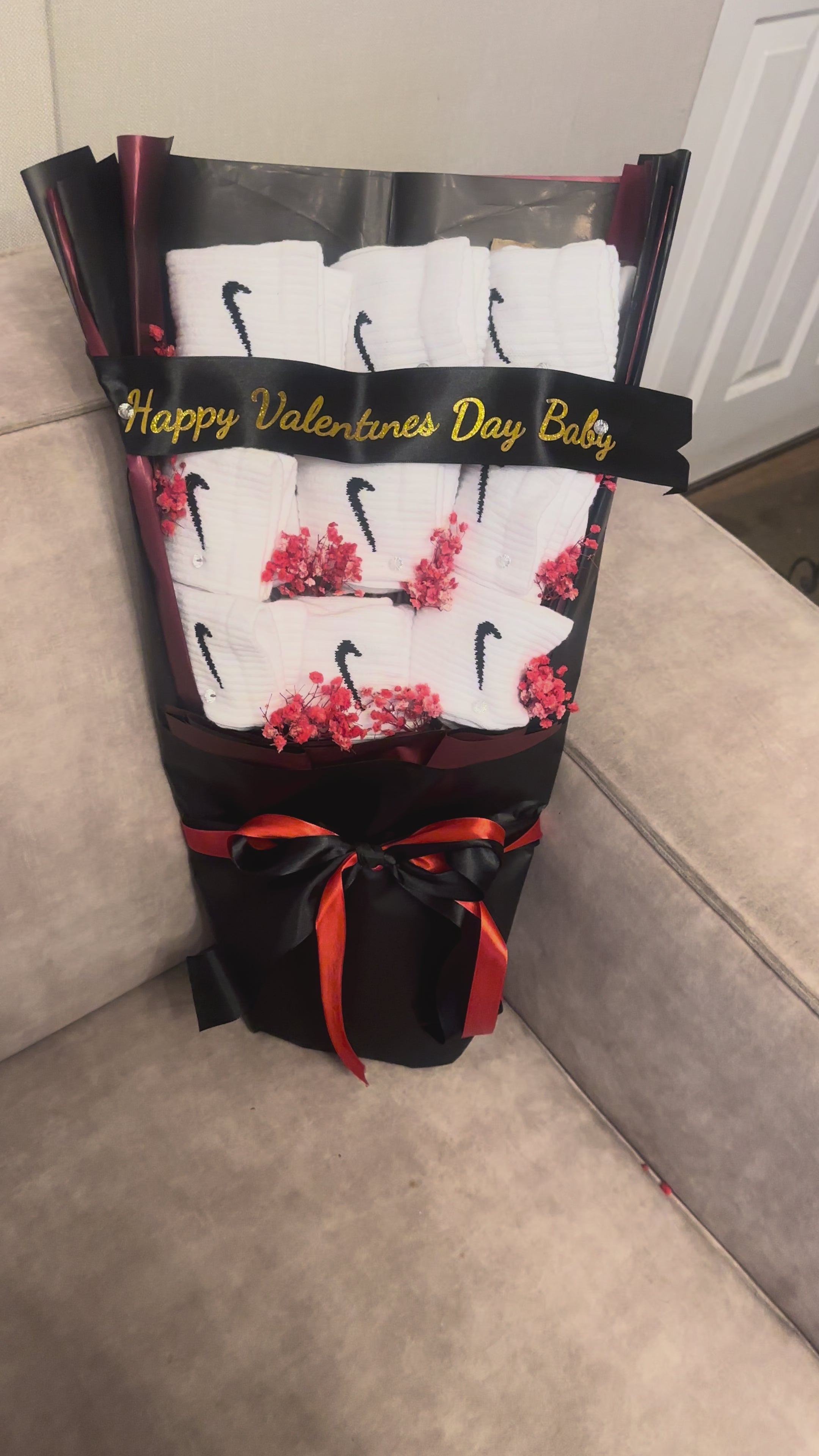 Men’s Gift Bouquet — Socks, Underwear, Perfume! Ideal for Valentines