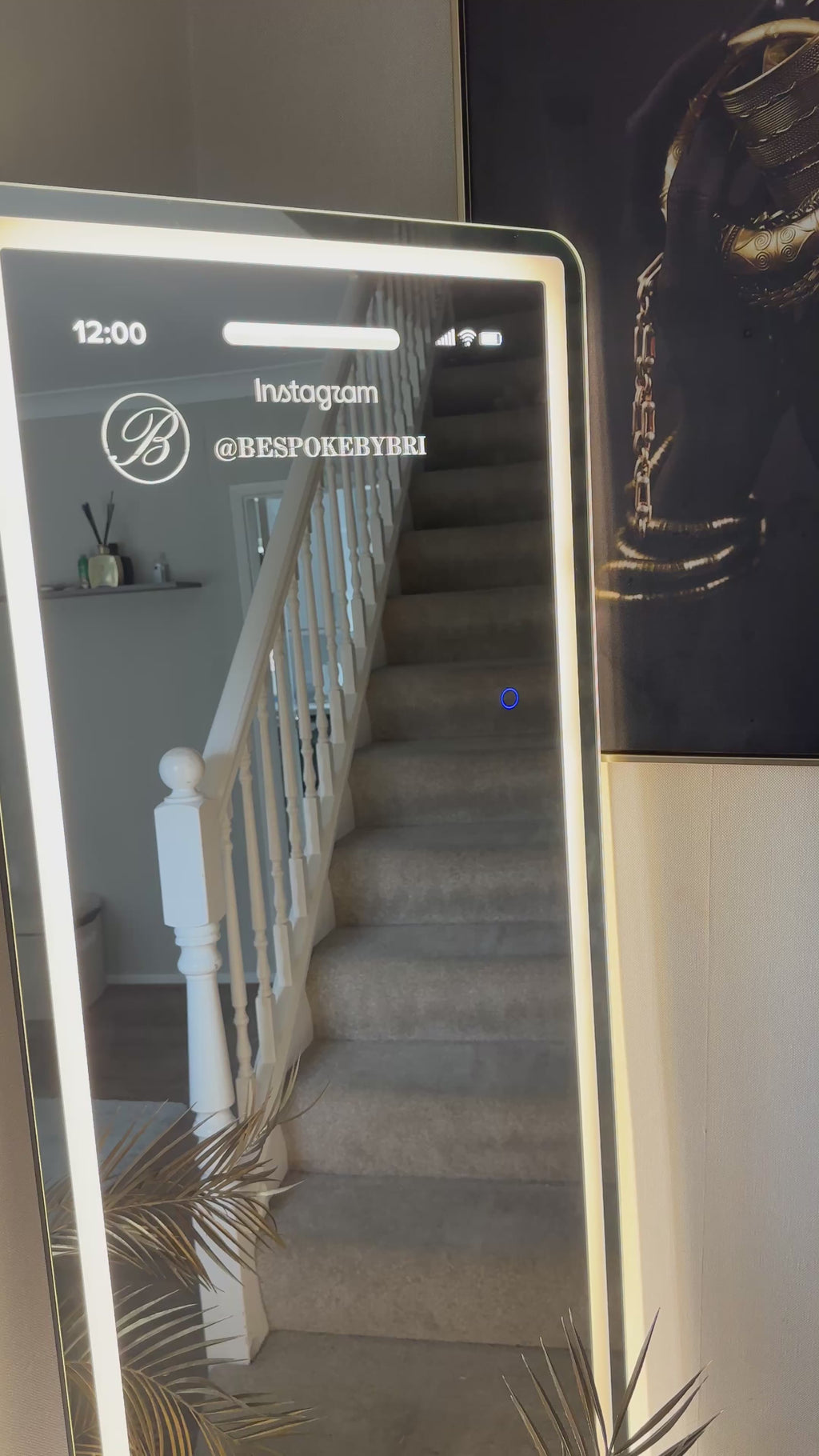 LIMITED EDITION - Full Length Custom Engraved Social Media | Instagram Mirror
